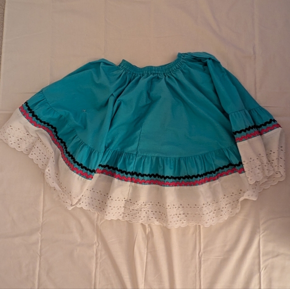 Blue and White Women's Skirt - Picture 3 of 3